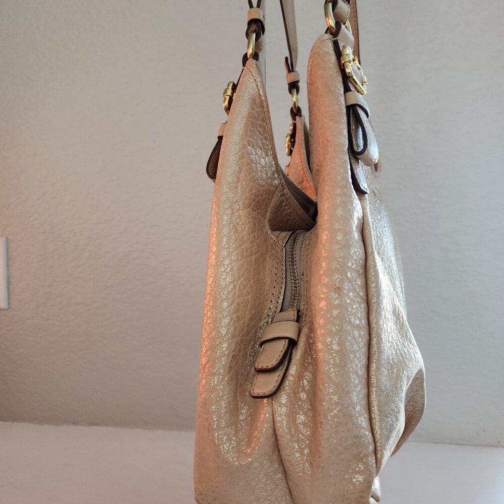 Euc Coach Madison Gold Metallic Hobo Shoulder Bag - Picture 5 of 12
